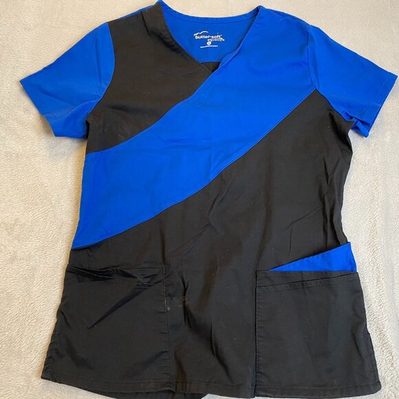 Mixed Lot of Womens Scrub Top Butter-Soft Cherokee Workwear Uniform Small Blue - Picture 2 of 16